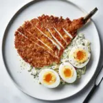 Crispy Swordfish Schnitzel with Dreamy Egg Salad Bliss 8 Swordfish Schnitzel and Egg Salad