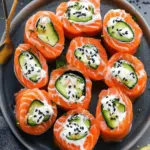 Easy Smoked Salmon Roll Ups
