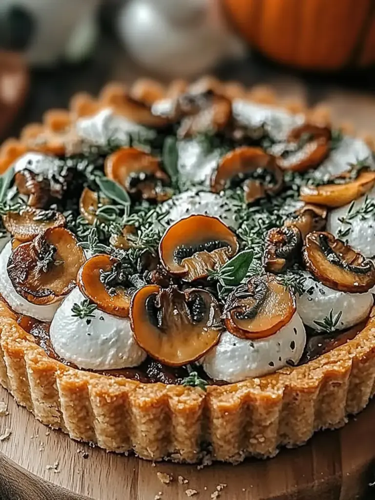 Pumpkin Sage & Mushroom Tart