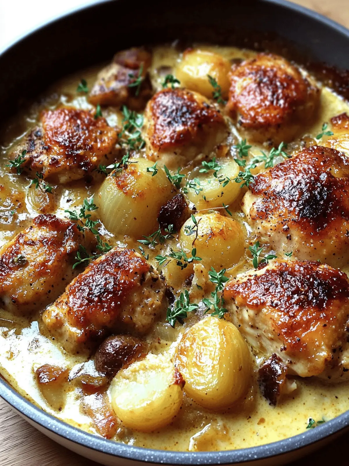 Creamy French Style Chicken Casserole a la Normande