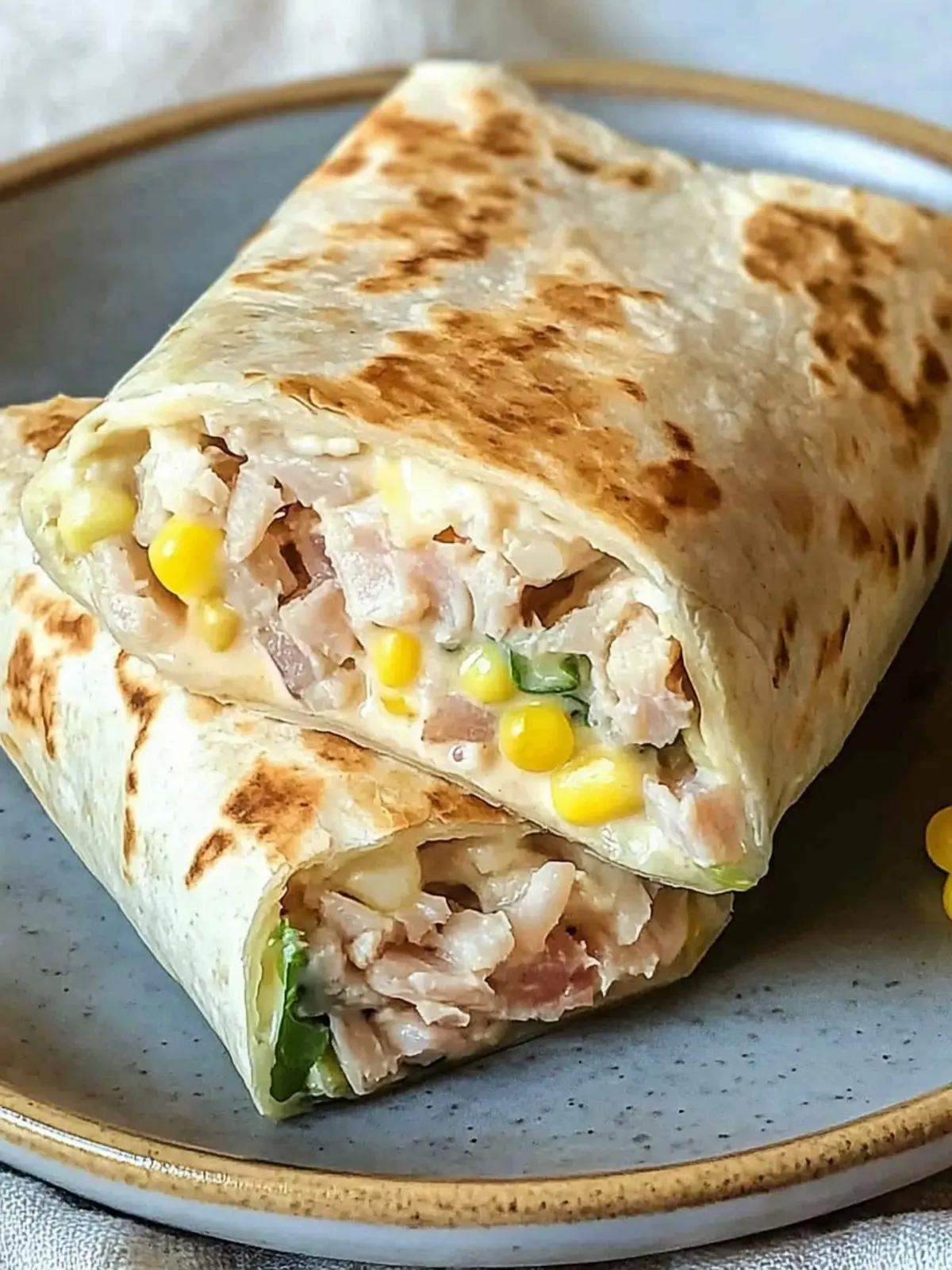 Healthy Tuna Melt Wrap