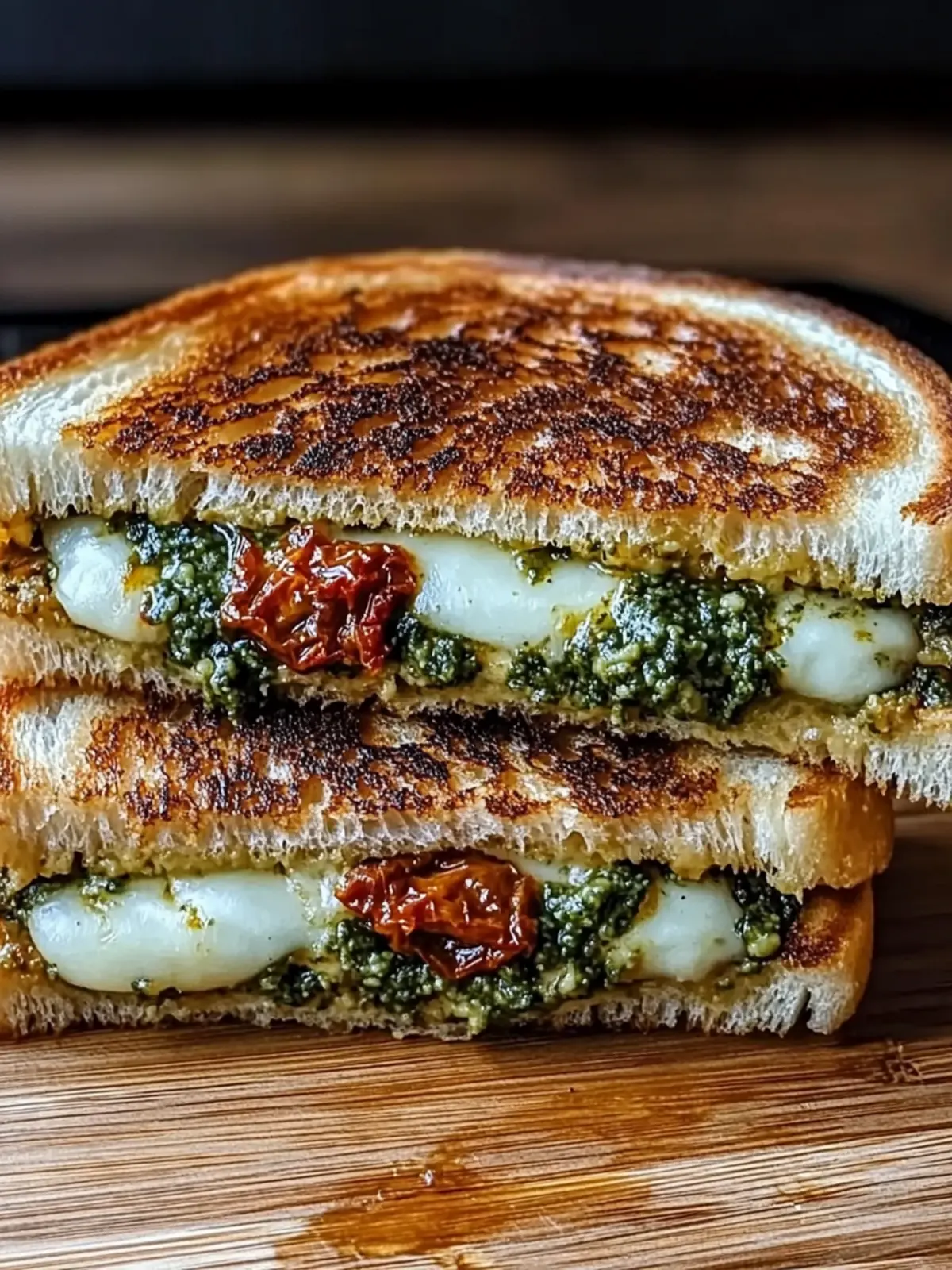 Sun-Dried Tomato Pesto Grilled Cheese for Gourmet Comfort 5 Sun-Dried Tomato Pesto Grilled Cheese