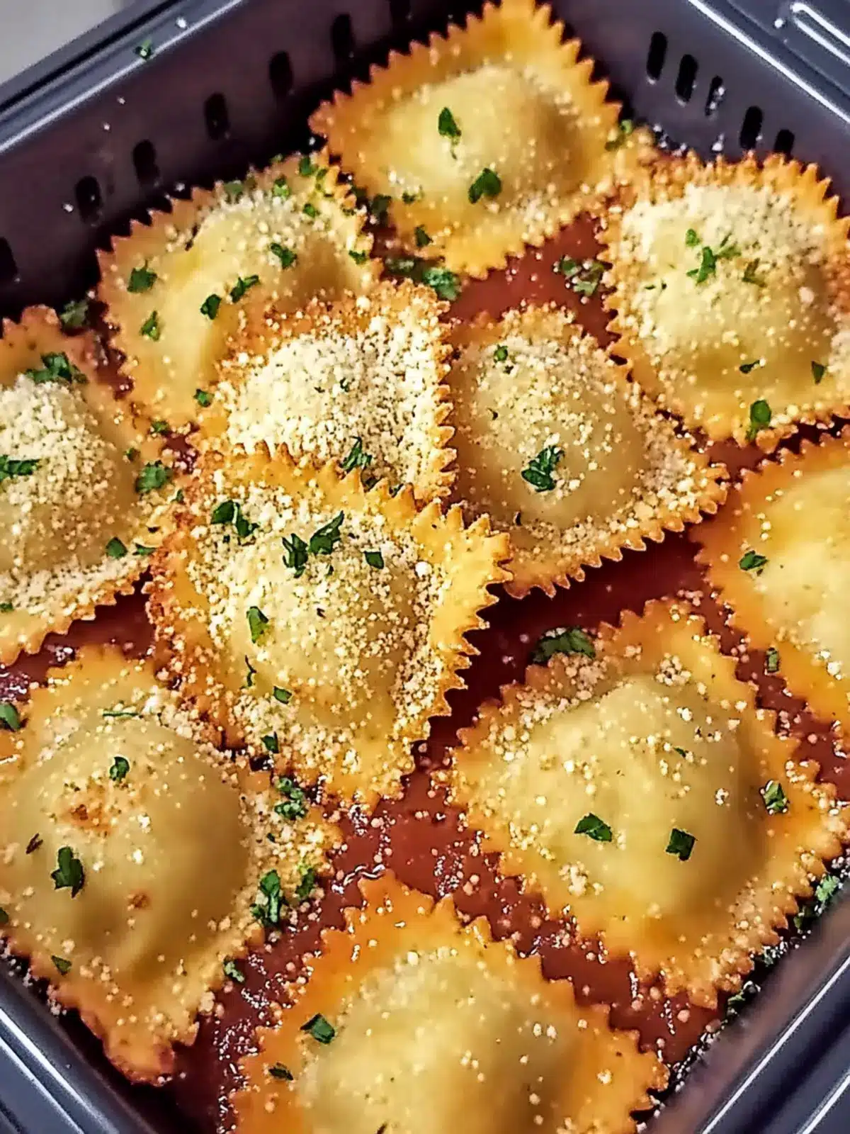 Crispy Toasted Ravioli in Air Fryer or Oven Made Easy 2 Toasted Ravioli in Air Fryer or Oven