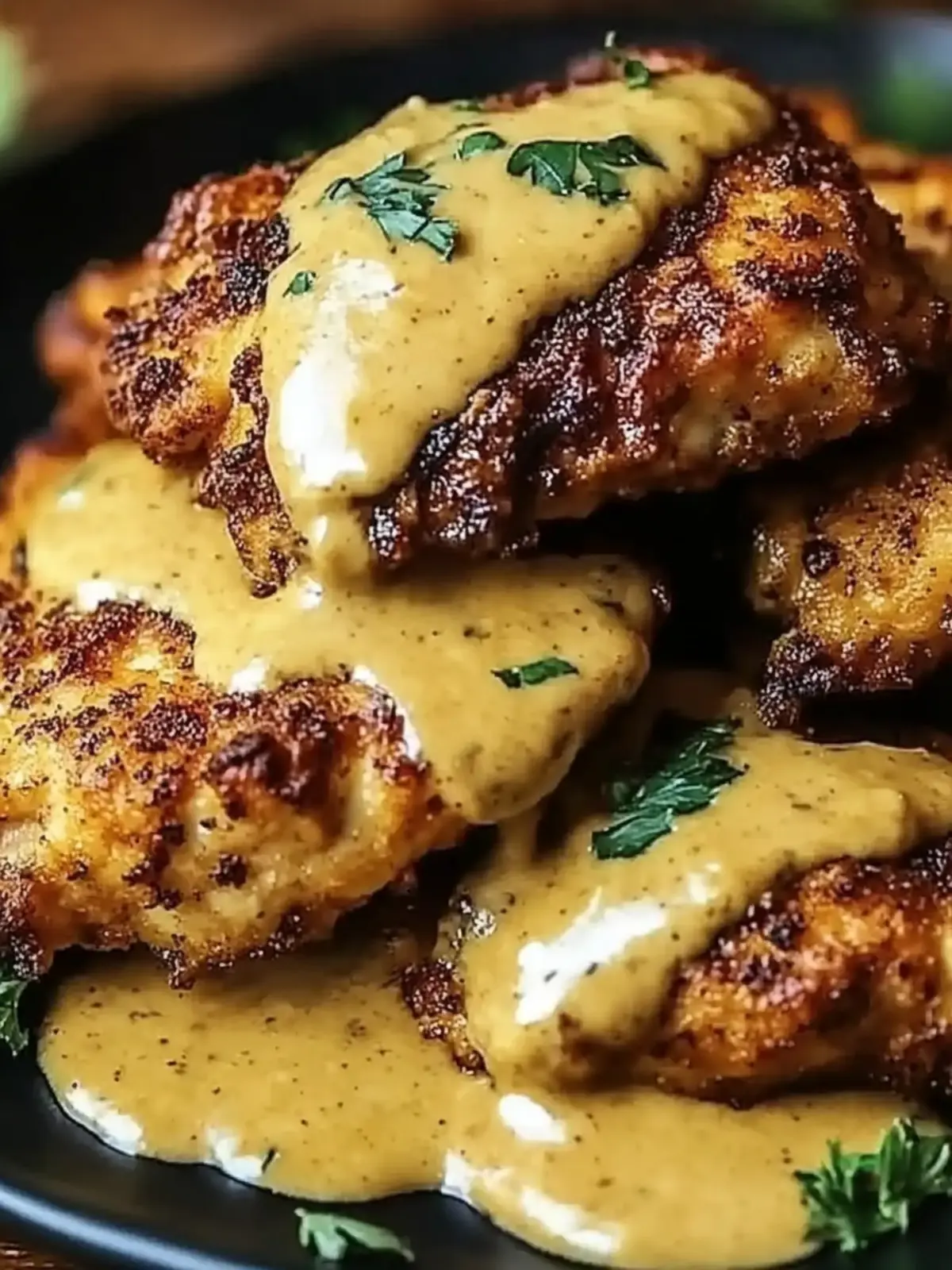 Crispy Pretzel Chicken with Mustard-Cheddar Sauce Magic 4 Pretzel Chicken with Mustard-Cheddar Sauce