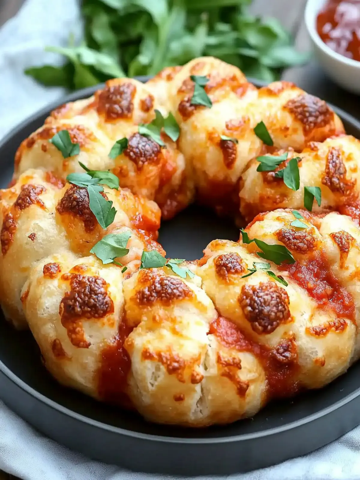 Melt-in-Your-Mouth Easy Pull Apart Pizza Monkey Bread 2 Easy Pull Apart Pizza Monkey Bread