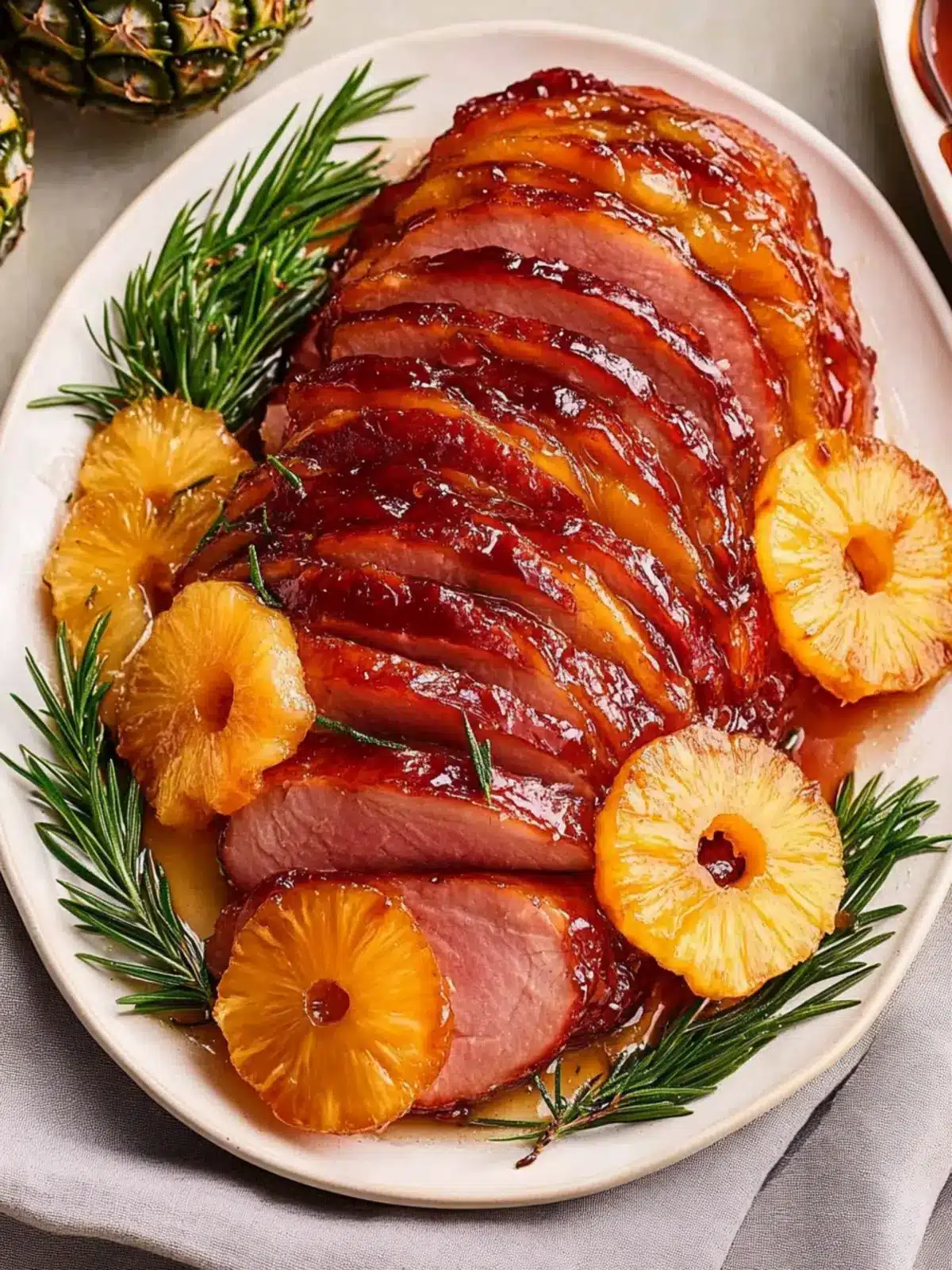 Sticky Pineapple Brown Sugar Glazed Ham for Festive Feasts 3 Sticky Pineapple Brown Sugar Glazed Ham
