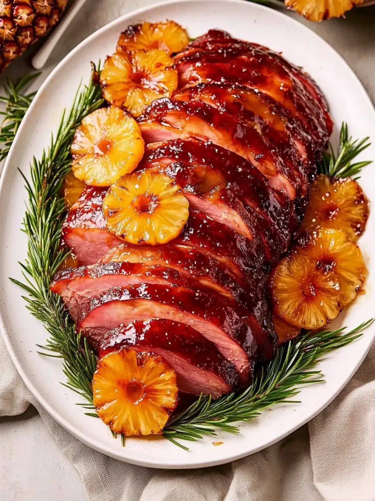 Sticky Pineapple Brown Sugar Glazed Ham for Festive Feasts 2 Sticky Pineapple Brown Sugar Glazed Ham