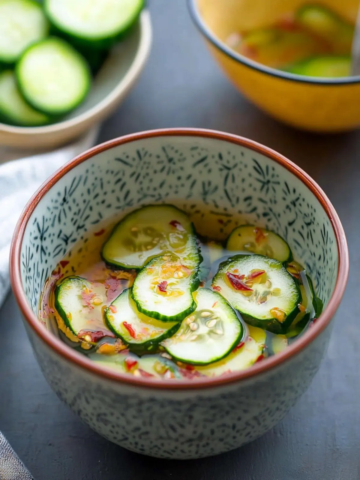 Asian Pickled Cucumbers