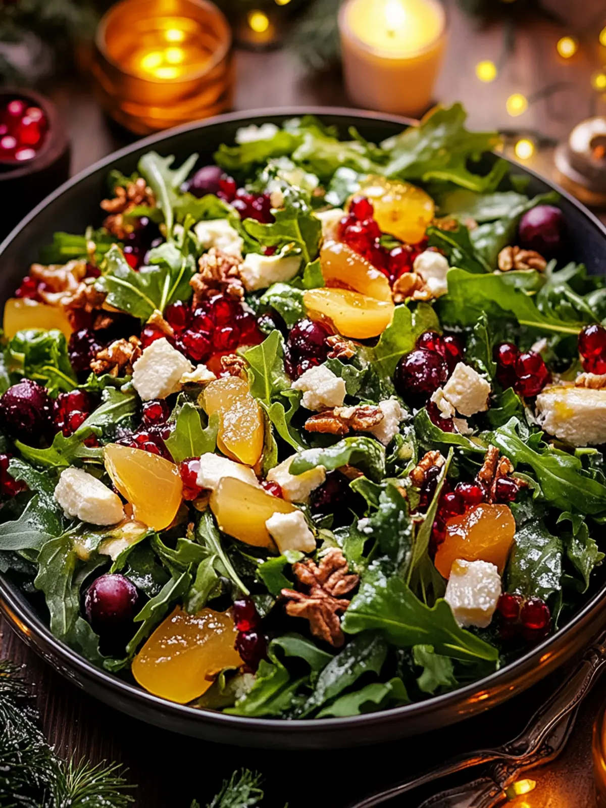 Delicious Christmas Salad with Honey Mustard Dressing Magic 5 Christmas Salad with Honey Mustard Dressing