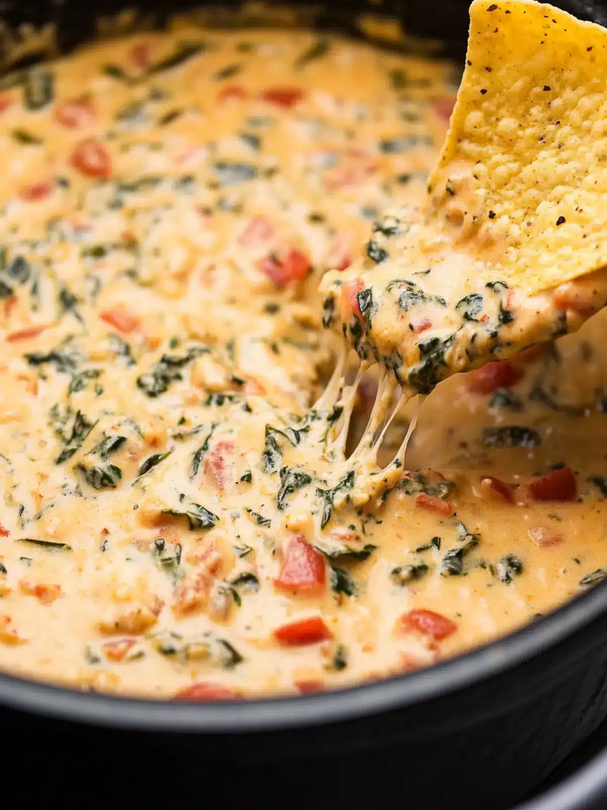 Irresistible Slow Cooker Queso Spinach Dip for Game Day Fun 2 Slow Cooker Queso Spinach