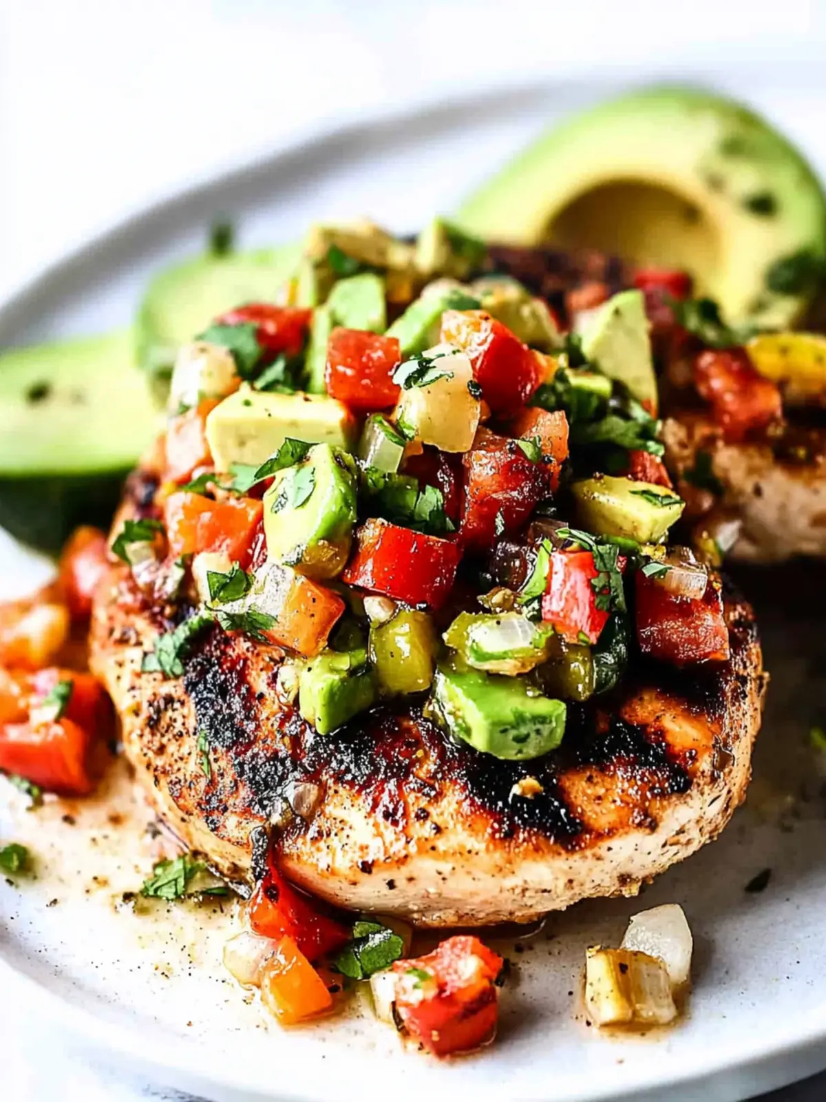 Fiesta Lime Chicken Recipe with Avocado