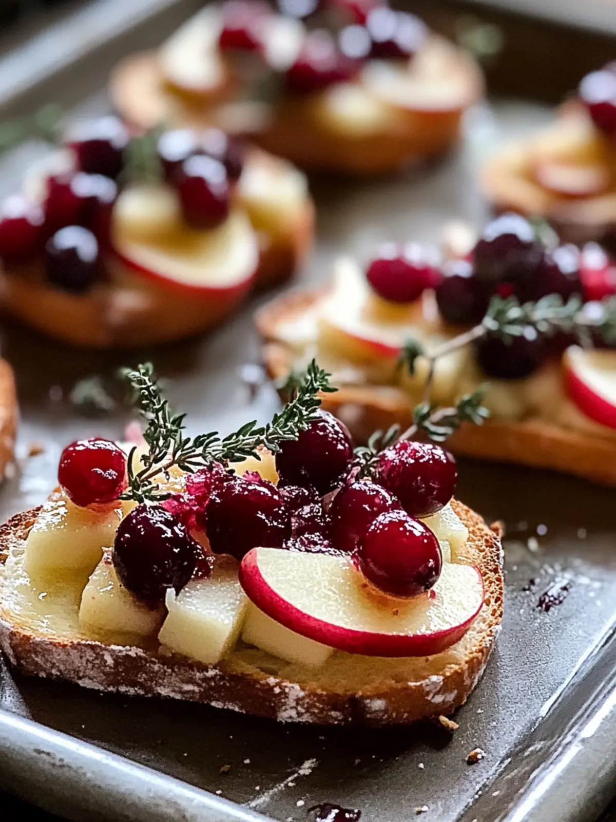 Cranberry Apple Brie Crostini: Your Go-To Holiday Delight 3 Cranberry Apple Brie Crostini