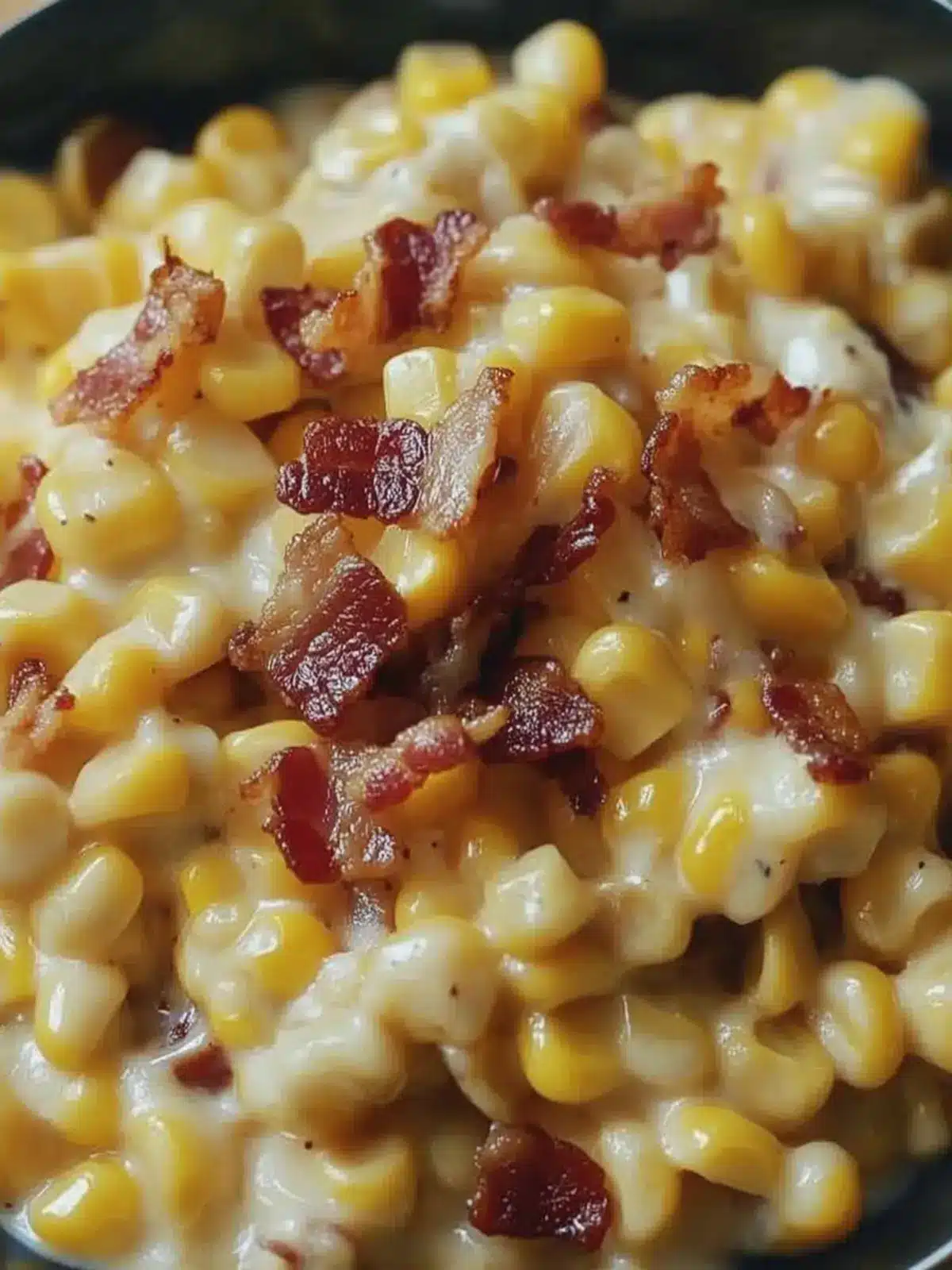Easy Slow Cooker Cheddar Corn with Bacon for Perfect Family Dinners 2 Easy Slow Cooker Cheddar Corn with Bacon
