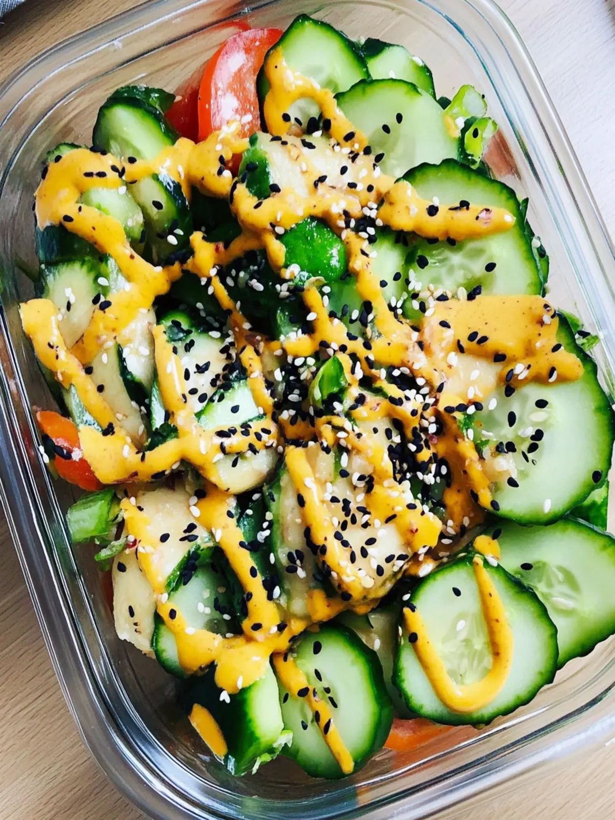 California Roll Cucumber Salad: Easy, Healthy, and Refreshing 2 California Roll Cucumber Salad