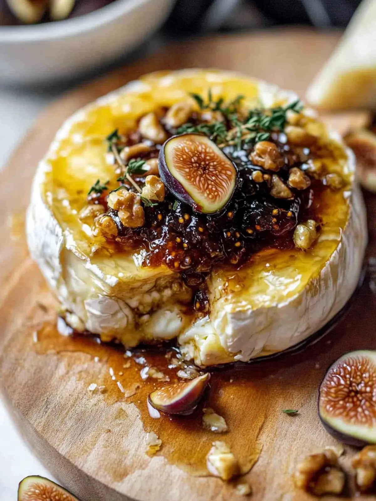 Gooey Baked Brie with Fig Jam