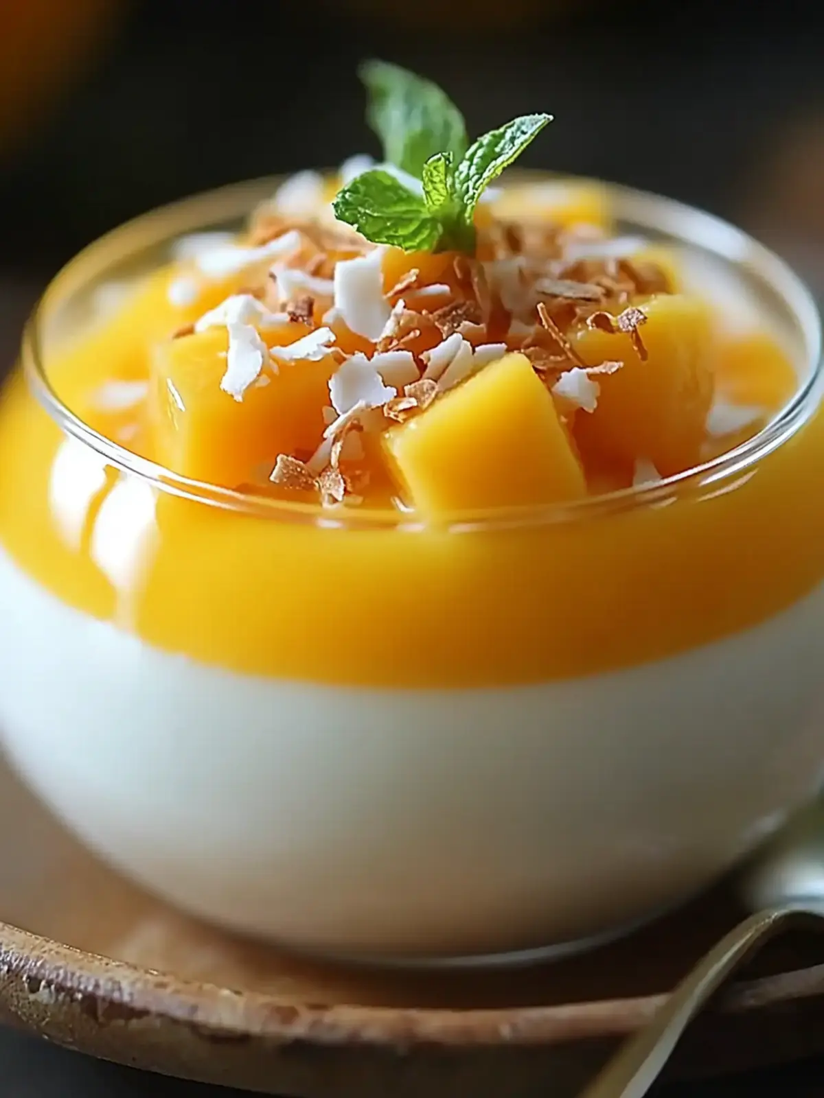 Mango Coconut Panna Cotta: A Tropical Dream Dessert 4 Mango Coconut Panna Cotta