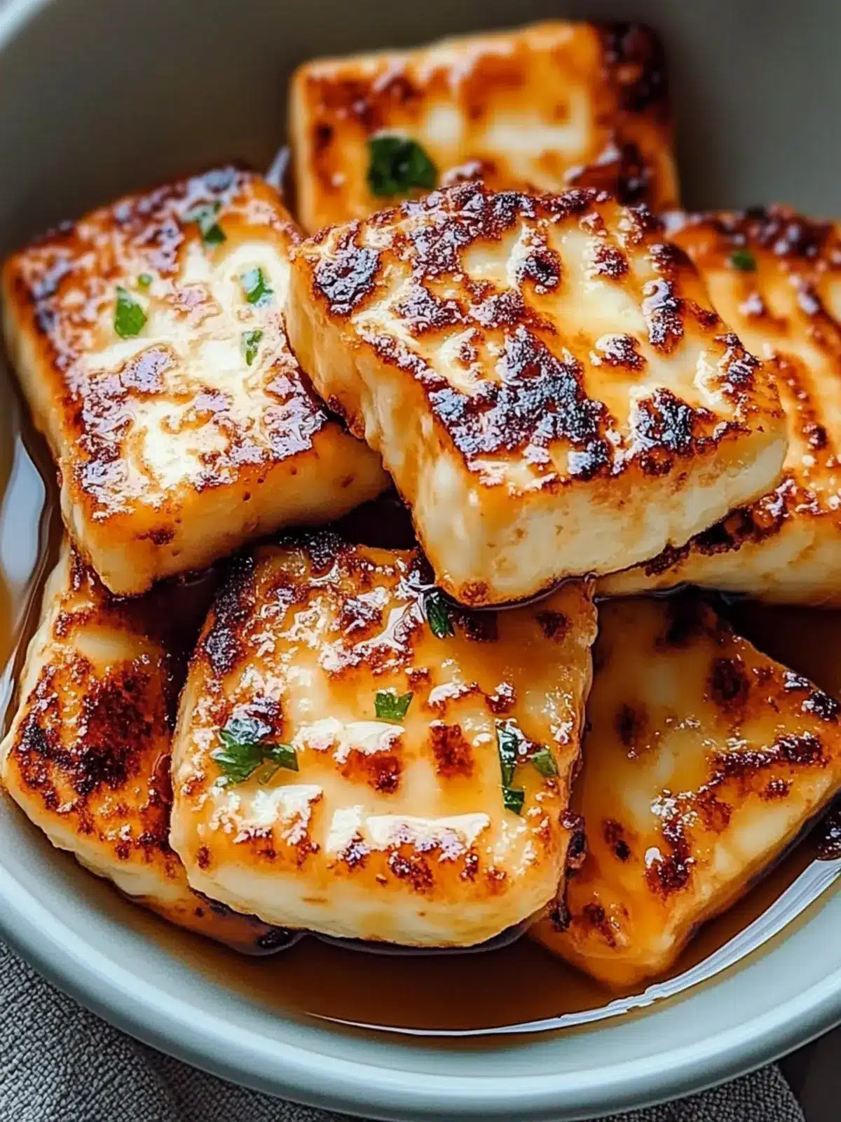 Crispy Air-Fried Halloumi with Honey Drizzle in 10 Minutes! 3 Crispy Air-Fried Halloumi with Honey Drizzle