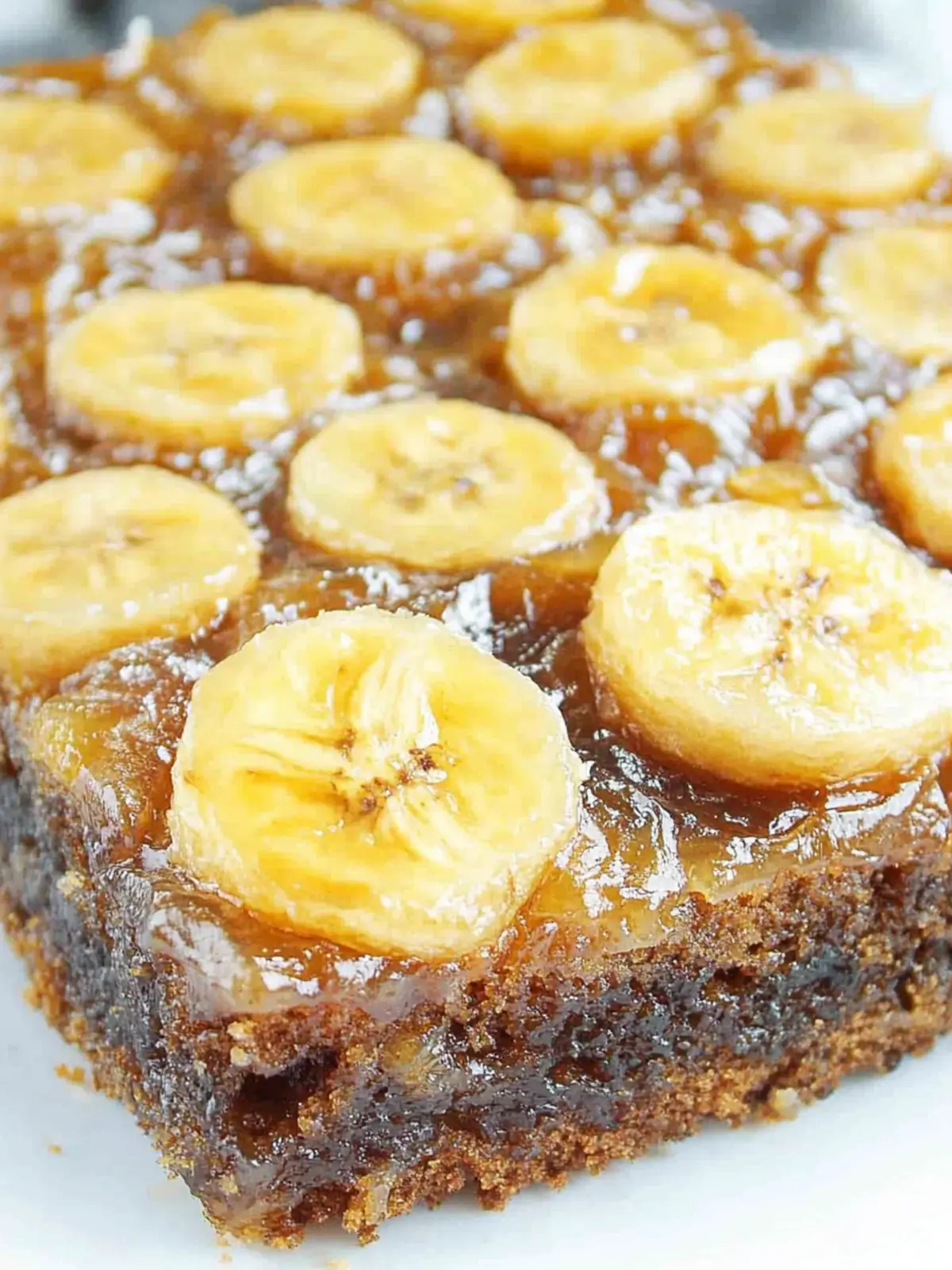 Moist Banana Upside Down Cake with Caramel Bliss 5 Banana Upside Down Cake