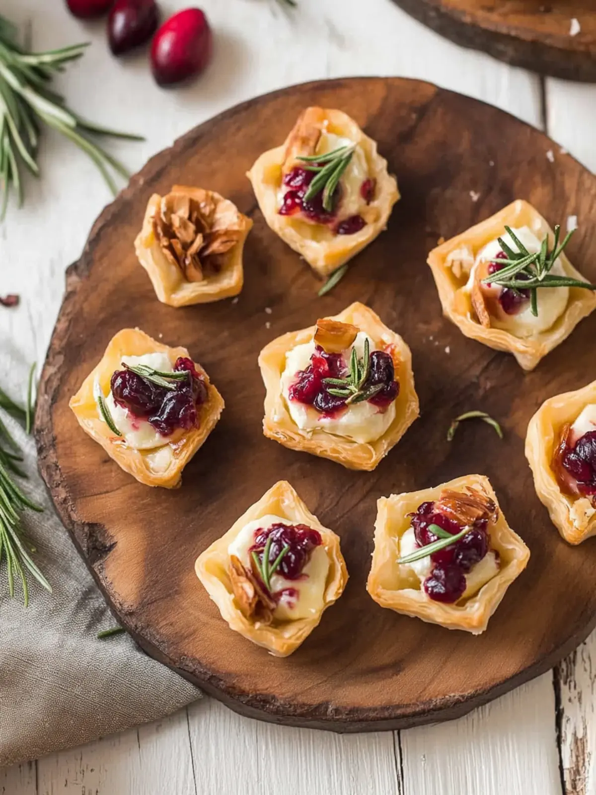 Delicious Cranberry Brie Bites Ready in Just 28 Minutes! 4 Cranberry Brie Bites