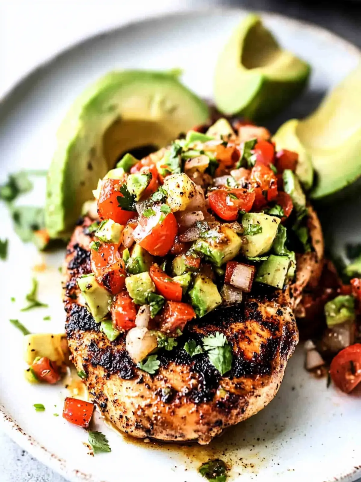 Fiesta Lime Chicken Recipe with Avocado