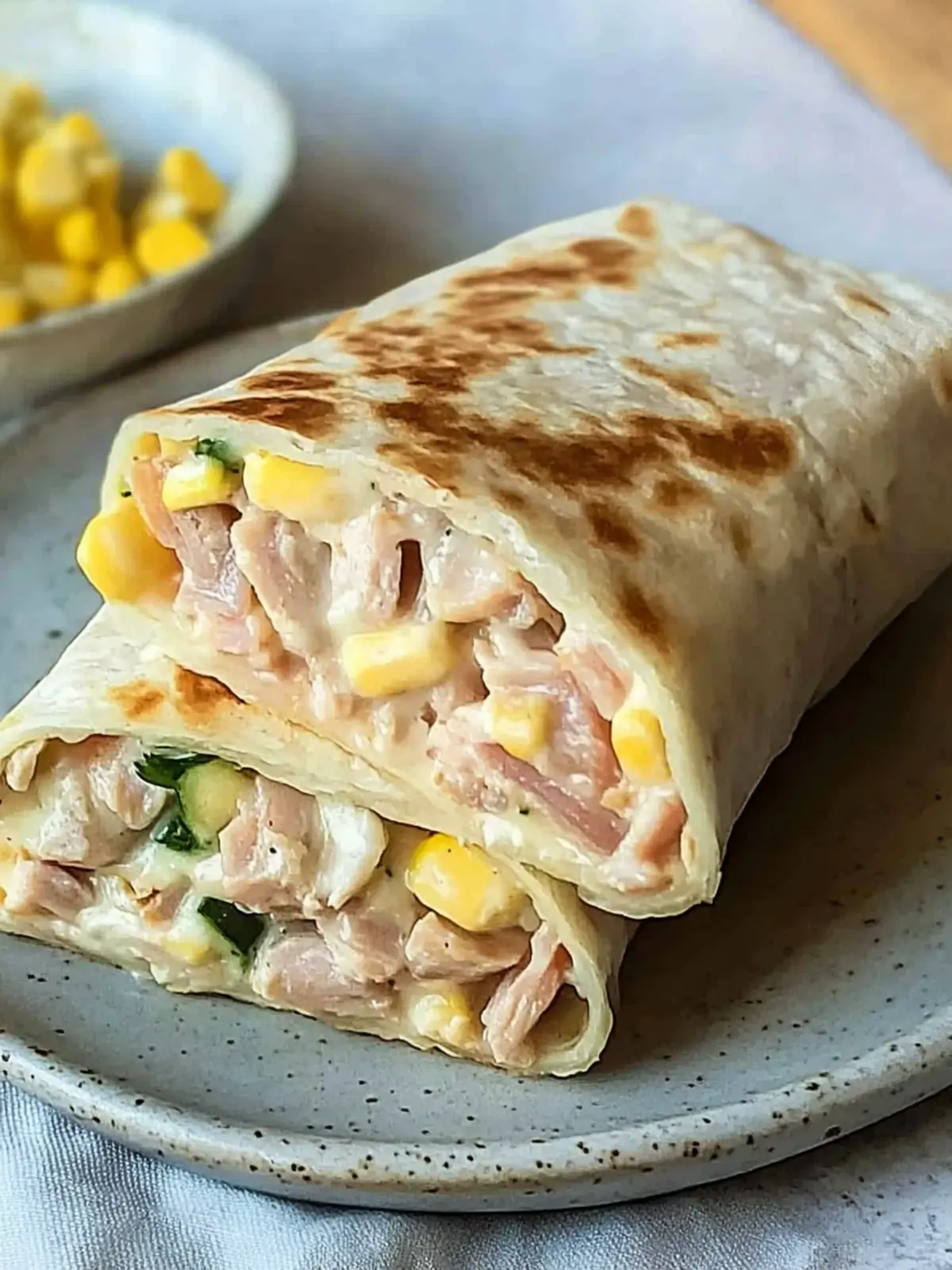 Healthy Tuna Melt Wrap