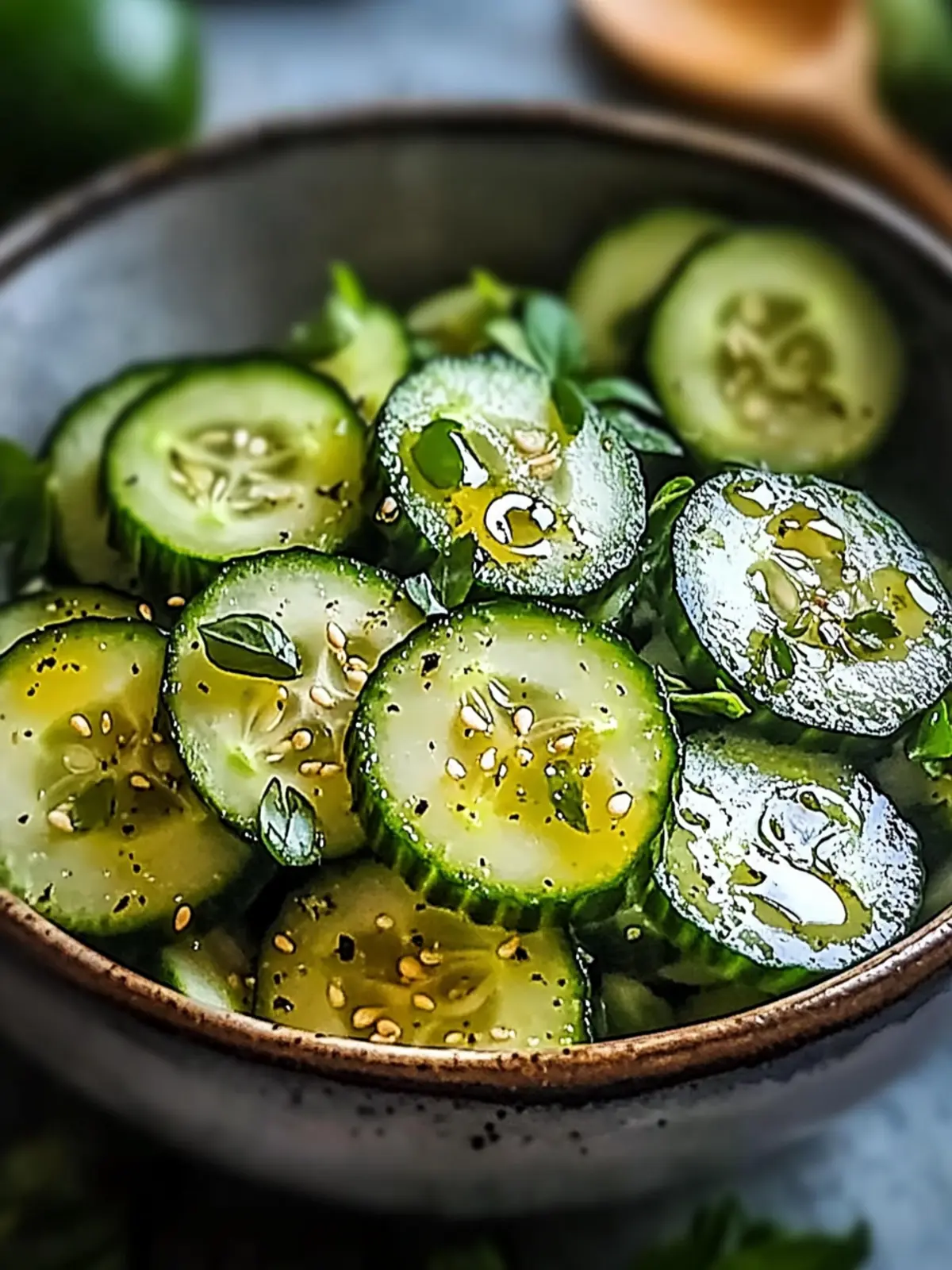 Honey Lime Cucumber Salad