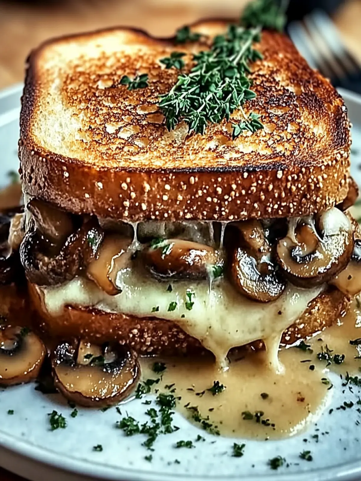 Savor the Swiss Mushroom Melt Sandwich: Comfort Food Bliss 3 Swiss Mushroom Melt Sandwich