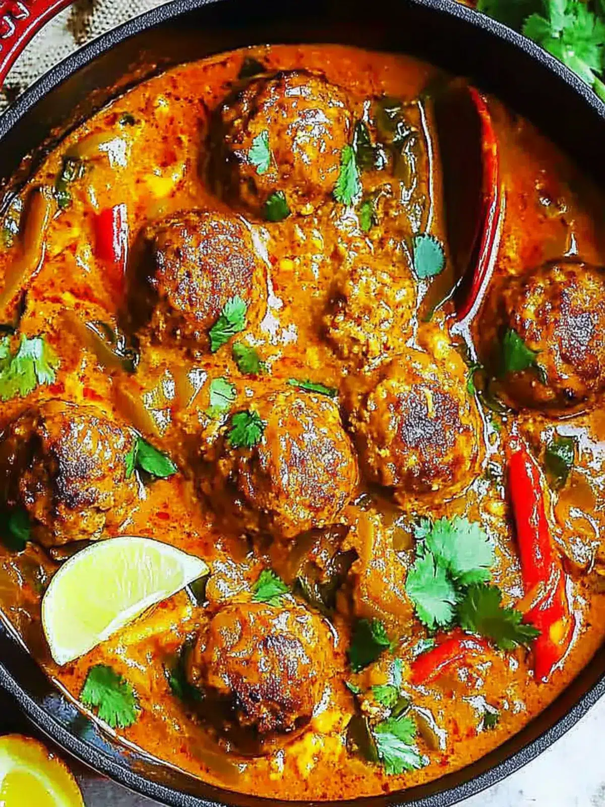 Mango Thai Red Curry Meatballs for a Quick Flavor Boost 3 Mango Thai Red Curry Meatballs