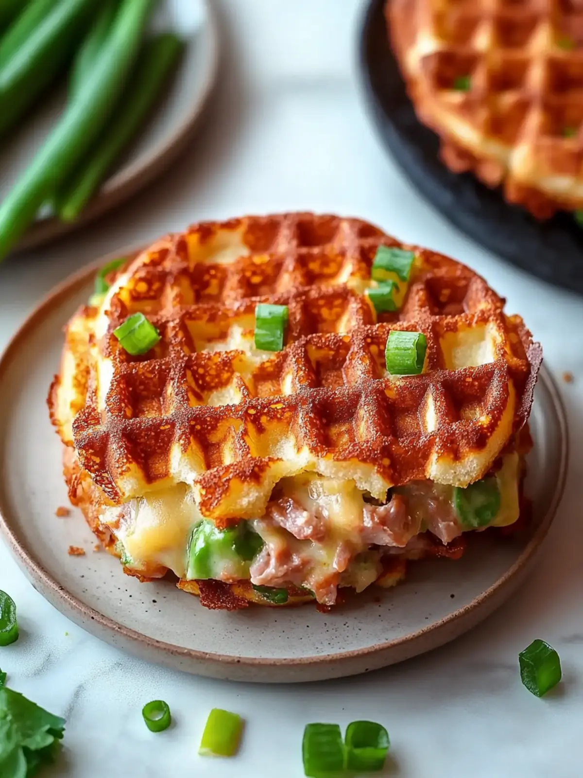 Savory Tuna Melt Chaffle: Your New Low-Carb Favorite 2 Savory Tuna Melt Chaffle