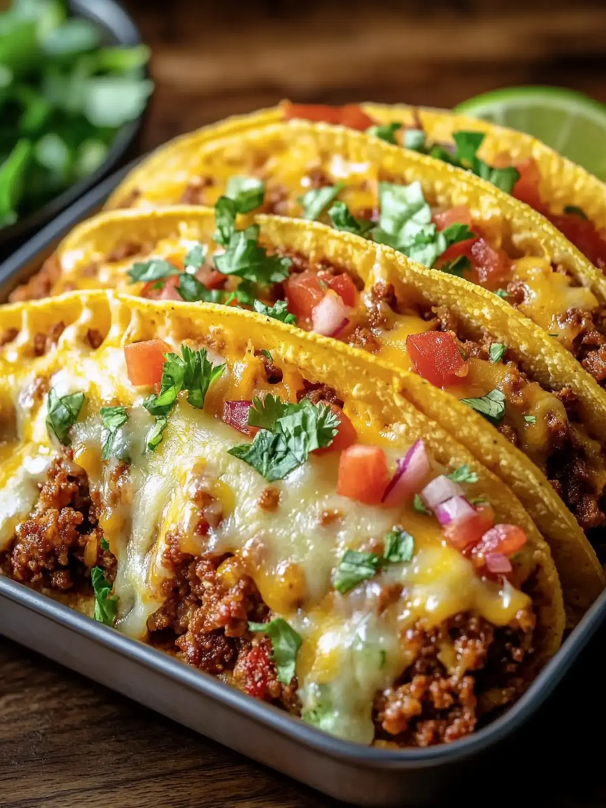Oven-Baked Cheesy Tacos: Crunchy Bliss in 30 Minutes! 4 Oven-Baked Cheesy Taco