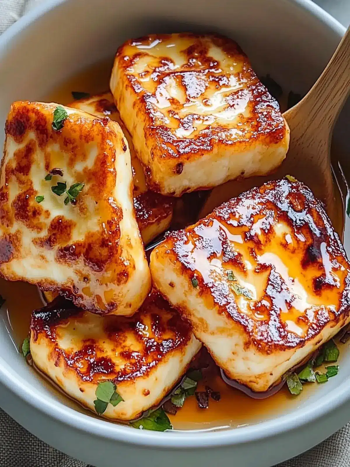 Crispy Air-Fried Halloumi with Honey Drizzle in 10 Minutes! 2 Crispy Air-Fried Halloumi with Honey Drizzle