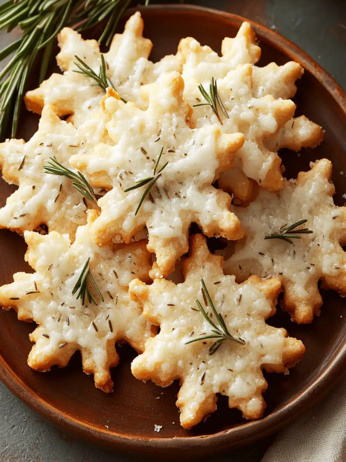 Savory Rosemary-Parmesan Snowflake Cookies for Festive Gatherings 2 Savory Rosemary-Parmesan Snowflake Cookies