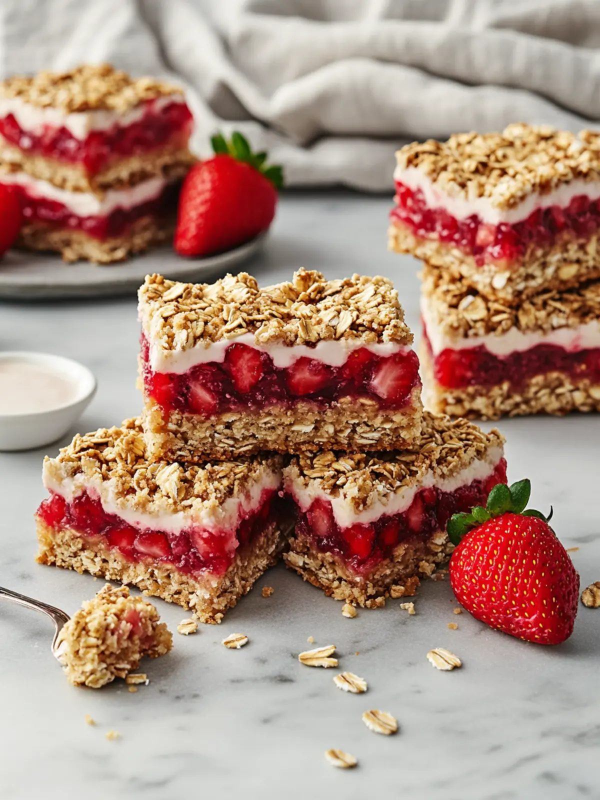 Strawberry Oatmeal Crumble Bars - Your New Favorite Comfort Treat 3 Strawberry Oatmeal Crumble Bars