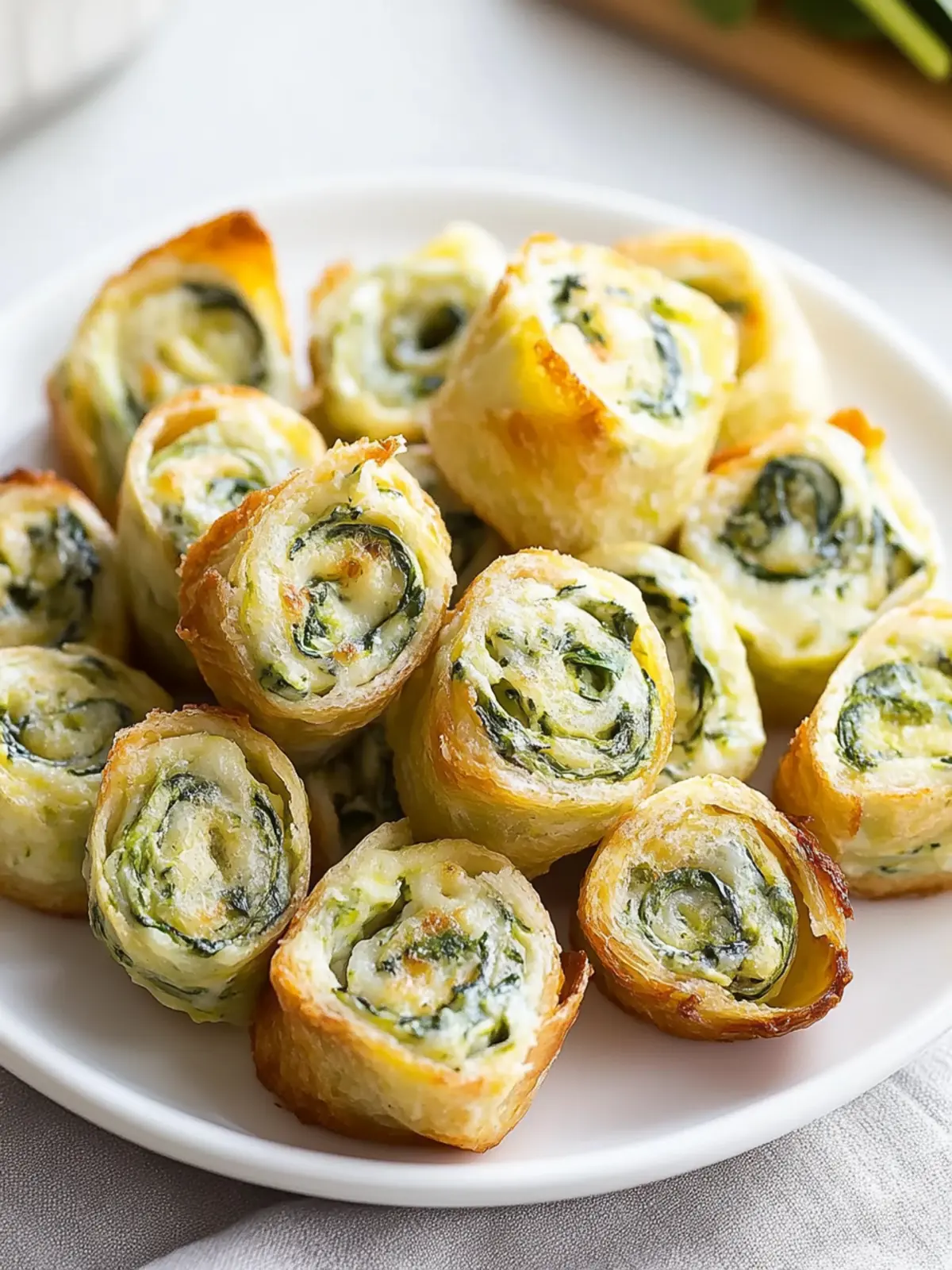 Irresistible Easy Spinach Dip in Bite-Sized Pinwheels 2 Easy Spinach Dip in Bite-Sized Pinwheels