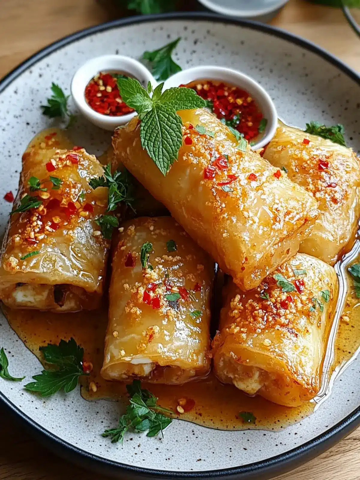 Oven Fried Feta Rolls with Chili Honey for a Flavorful Twist 4 Oven Fried Feta Rolls with Chili Honey
