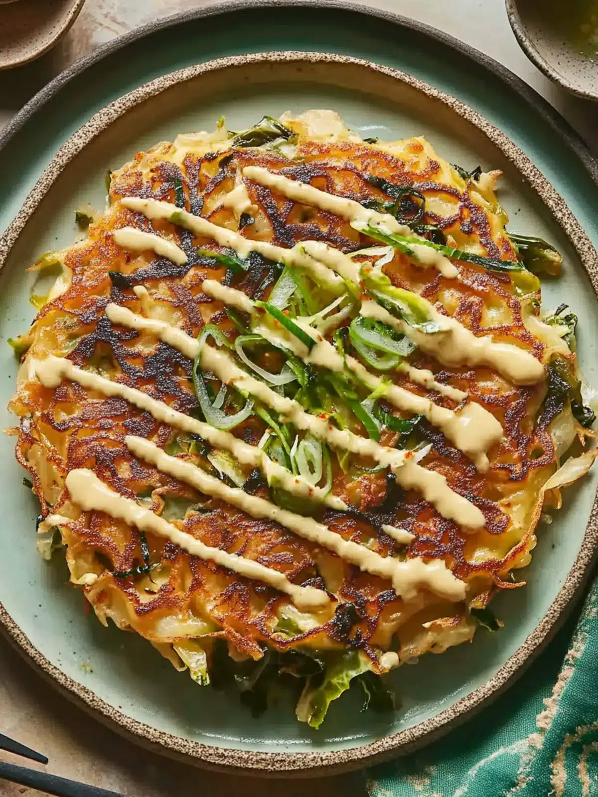 Savory Okonomiyaki: Your New Favorite Cabbage Pancake! 2 Okonomiyaki (Japanese Cabbage Pancake)