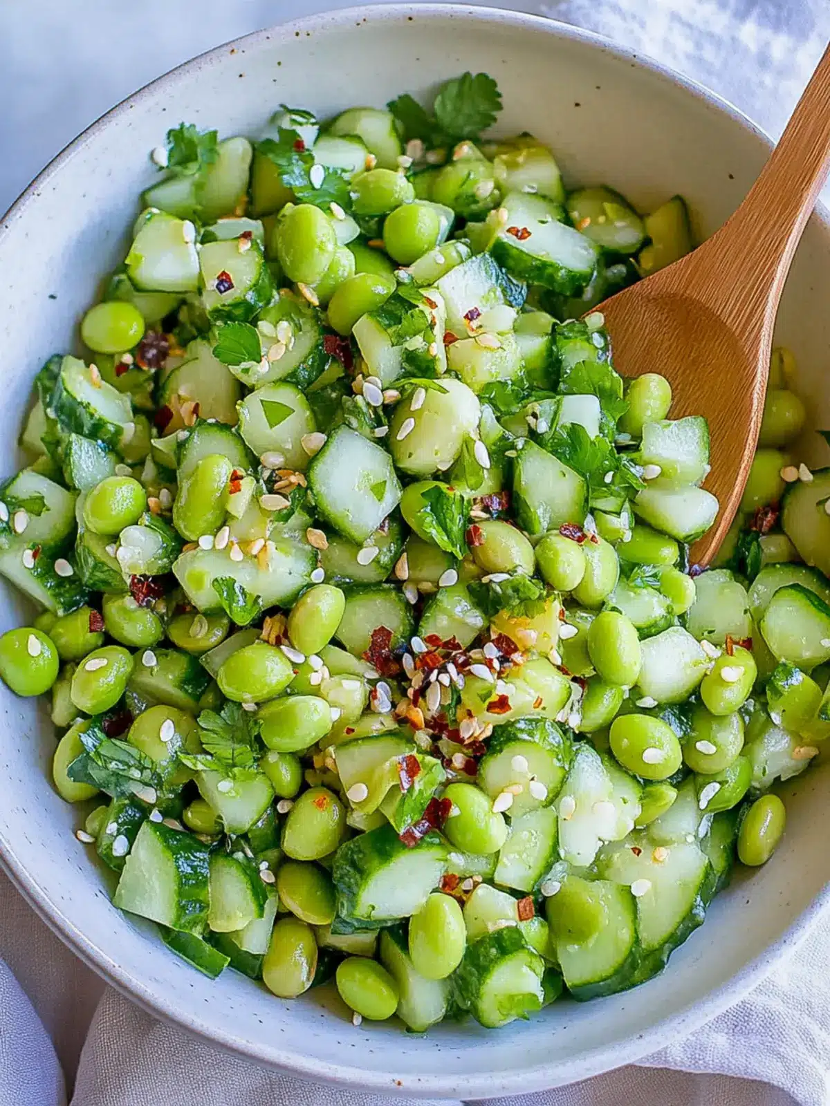 Zesty Cucumber Edamame Salad Perfect for Summer Gatherings 2 Cucumber Edamame Salad