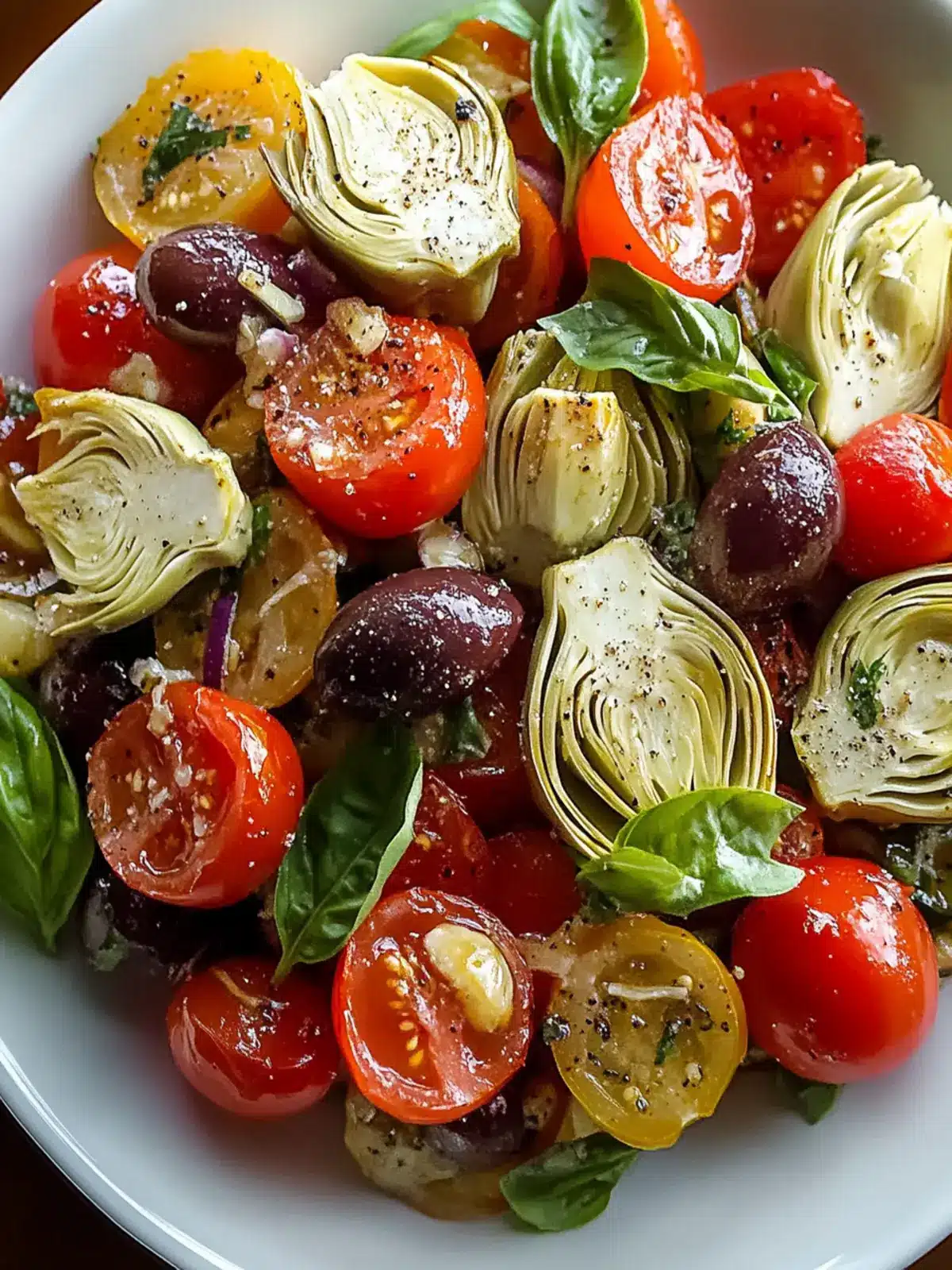 Tuscan Artichoke Tomato Salad: A Flavorful Summer Stunner 4 Tuscan Artichoke Tomato Salad