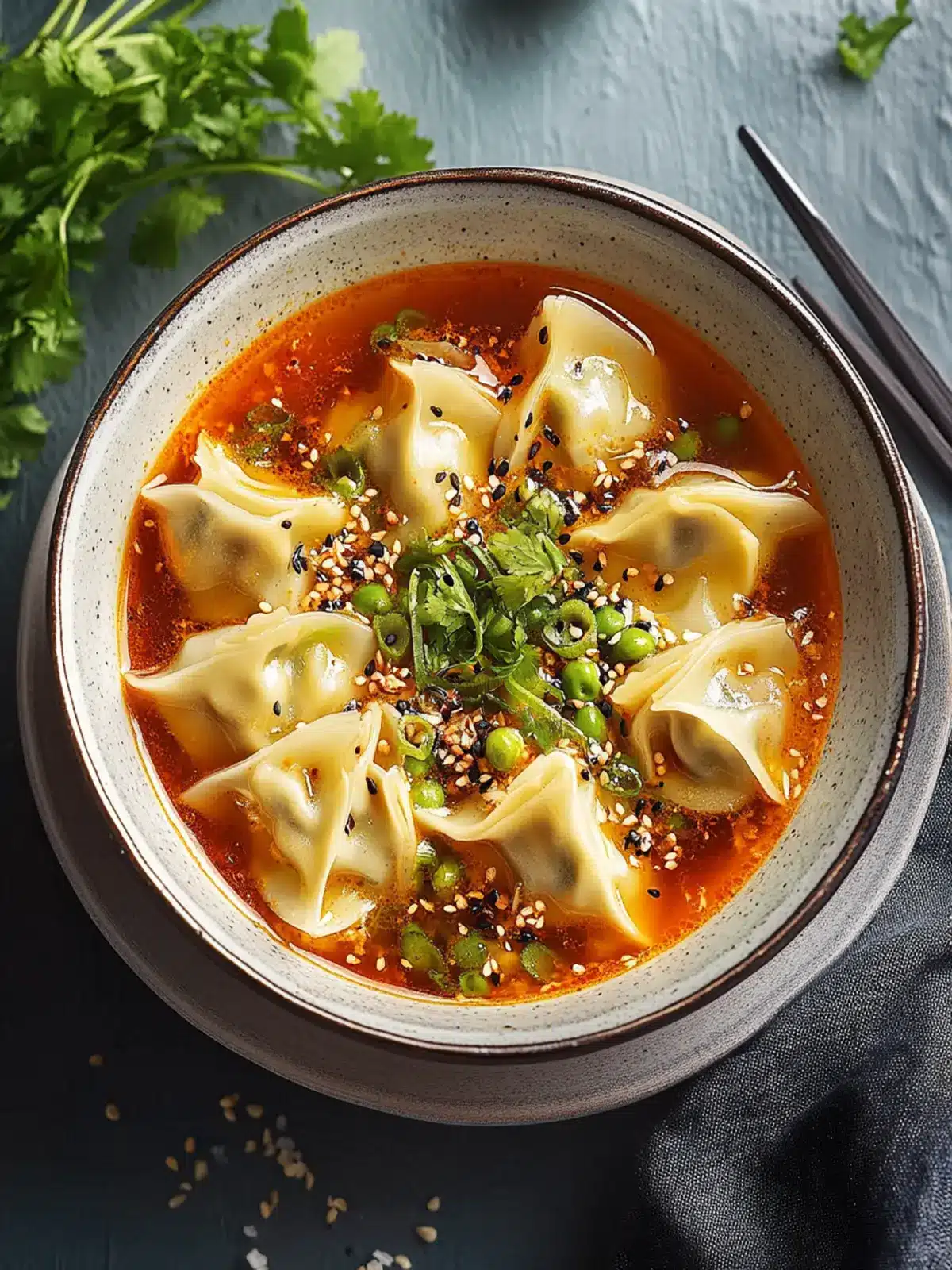 Wonton Soup with Spicy Broth to Ignite Your Taste Buds 5 Wonton Soup with Spicy Broth