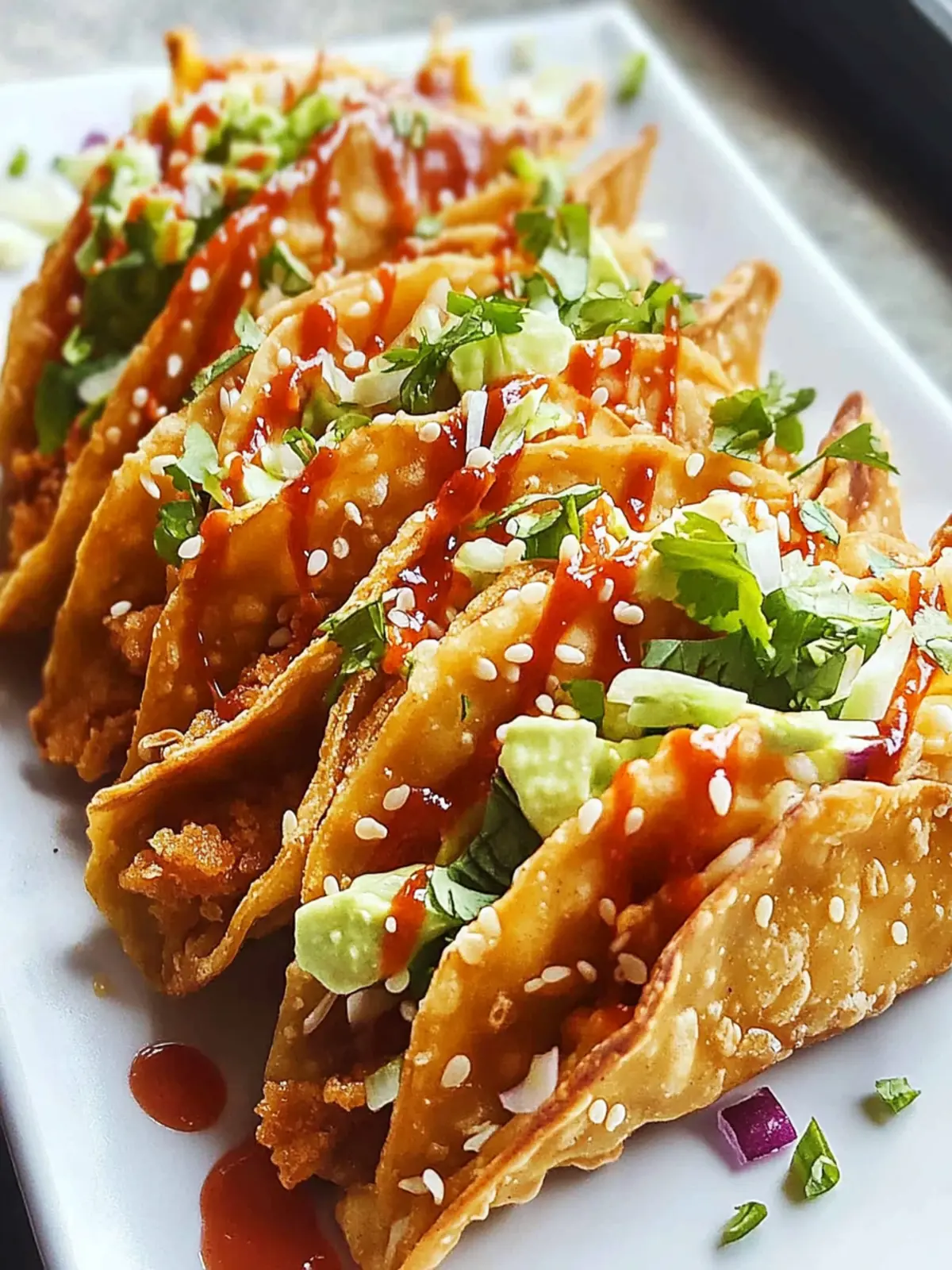 Crispy Chicken Wonton Tacos for a Flavorful Dinner Escape 3 Crispy Chicken Wonton Tacos