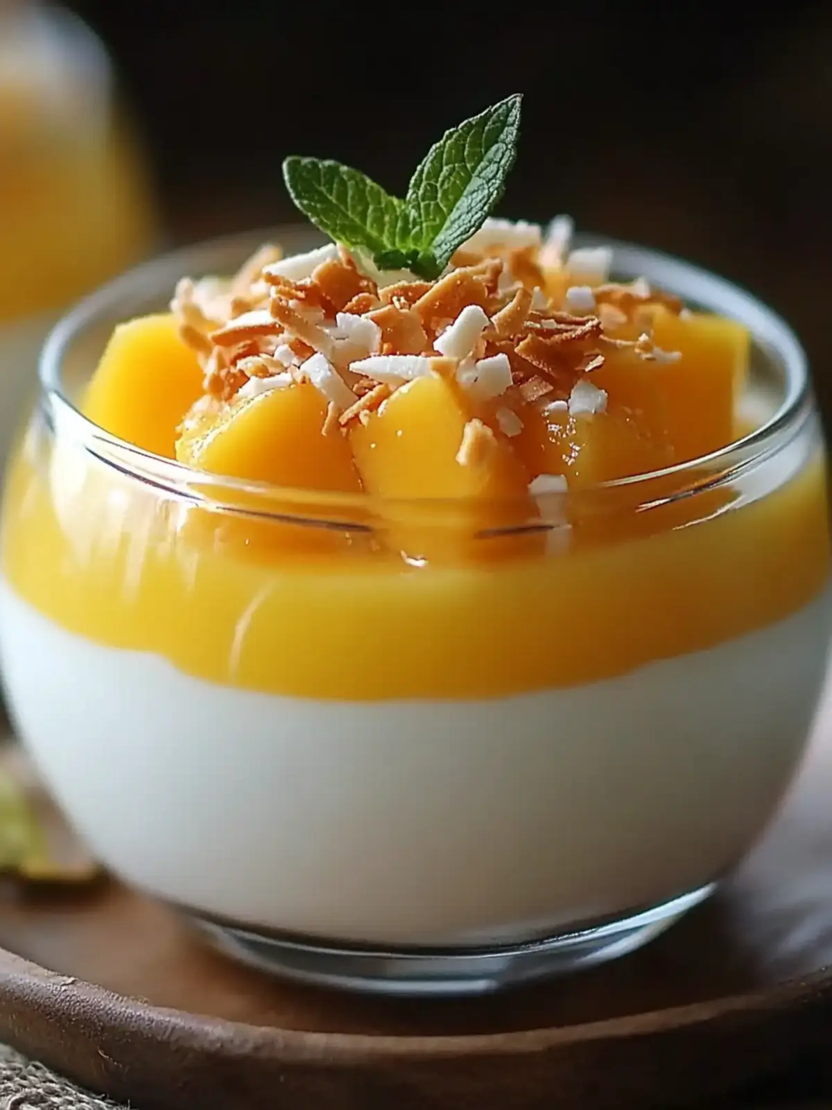 Mango Coconut Panna Cotta: A Tropical Dream Dessert 2 Mango Coconut Panna Cotta