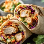 Unforgettable Thai Chicken Wrap with Crunchy Asian Slaw Magic 4 Thai Chicken Wrap with Crunchy Asian Slaw