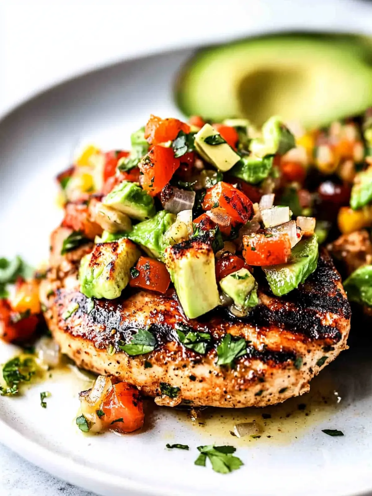 Fiesta Lime Chicken Recipe with Avocado