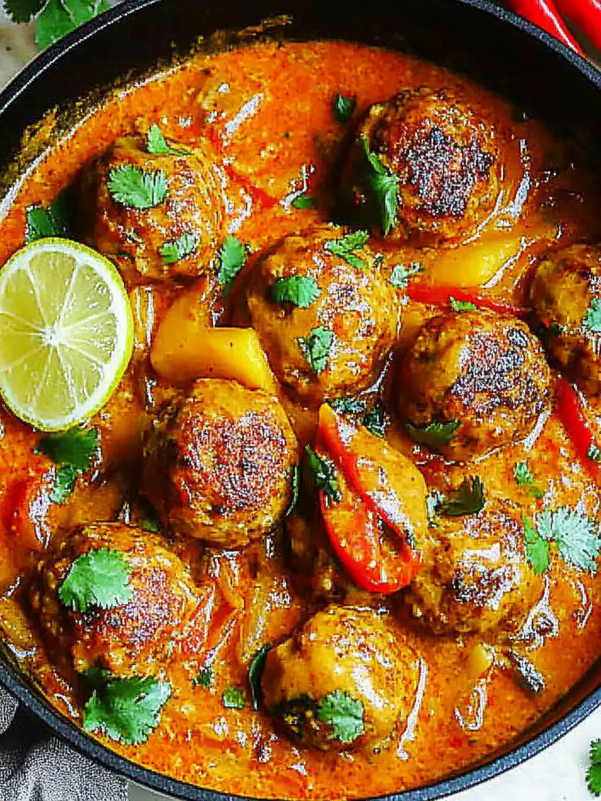 Mango Thai Red Curry Meatballs for a Quick Flavor Boost 2 Mango Thai Red Curry Meatballs