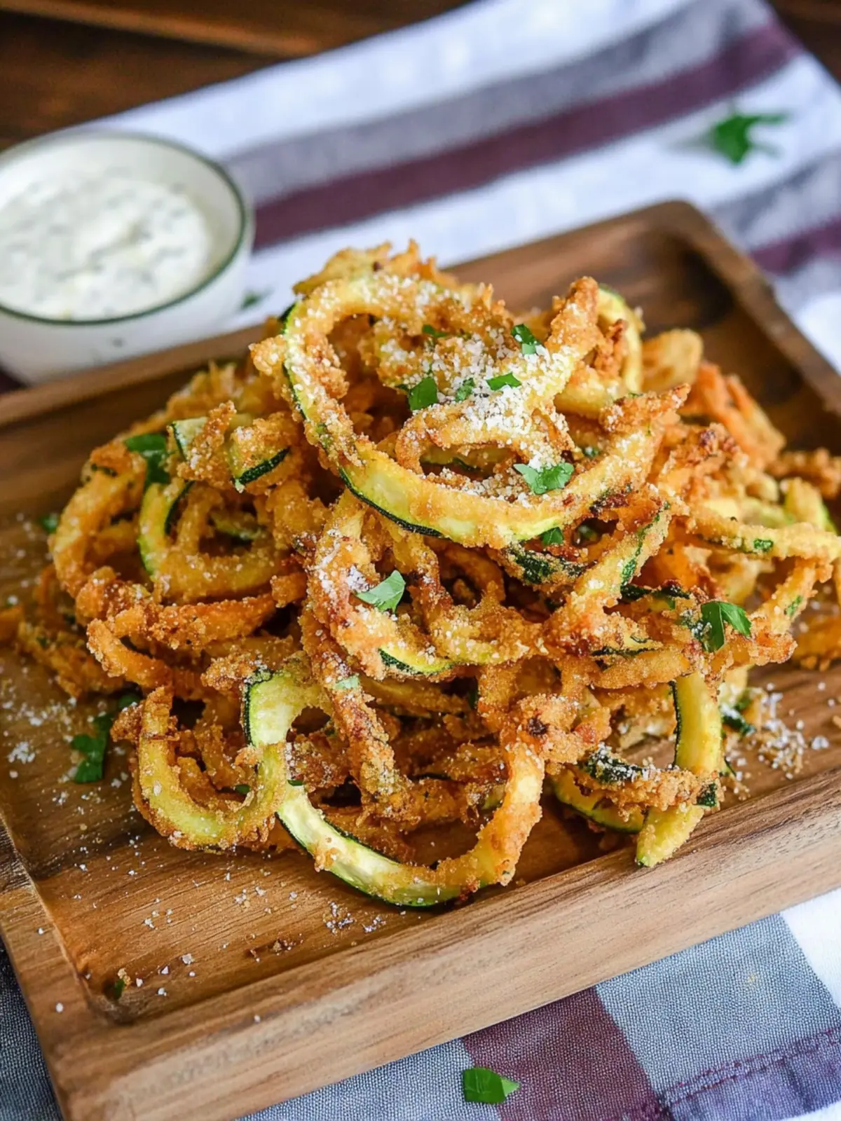 Crispy Air Fryer Curly Zucchini Fries for Guilt-Free Snacking 2 Air Fryer Curly Zucchini Fries