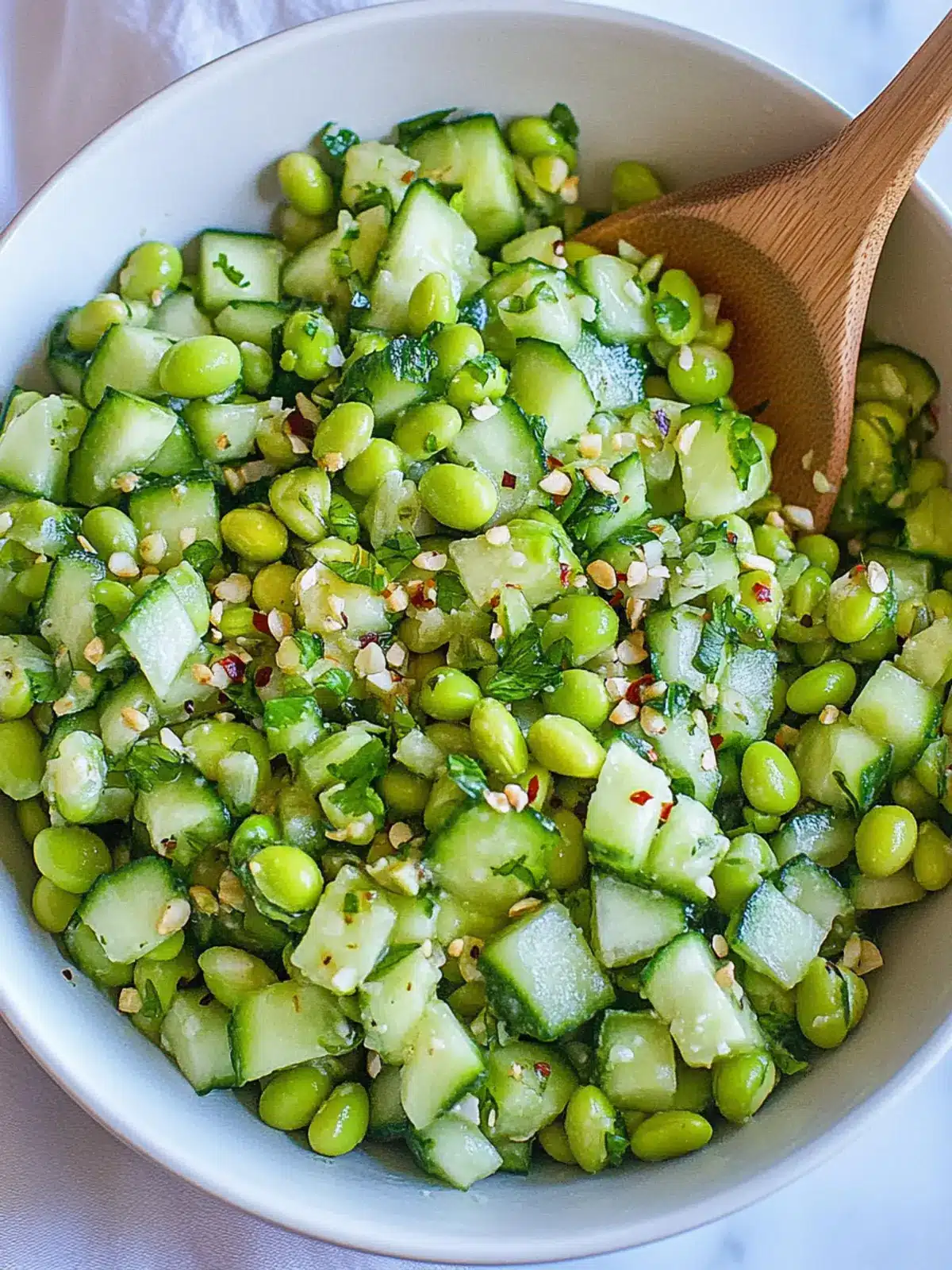 Zesty Cucumber Edamame Salad Perfect for Summer Gatherings 4 Cucumber Edamame Salad