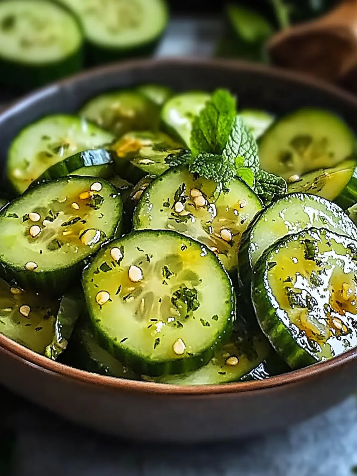 Honey Lime Cucumber Salad
