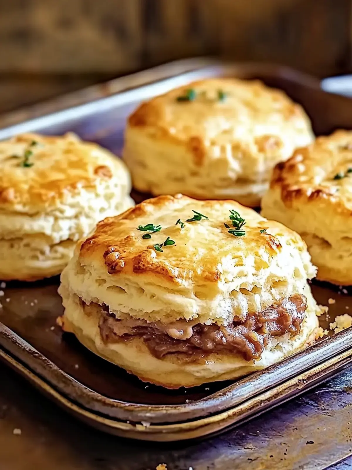 Baked French Dip Biscuits for a Cozy Family Dinner Delight 3 Baked French Dip Biscuits
