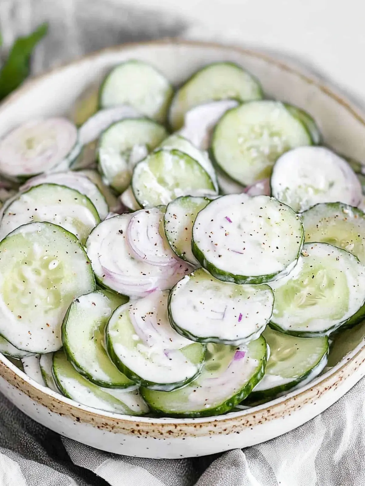 Deliciously Easy Creamy Cucumber Salad for Refreshing Crunch 2 Creamy Cucumber Salad