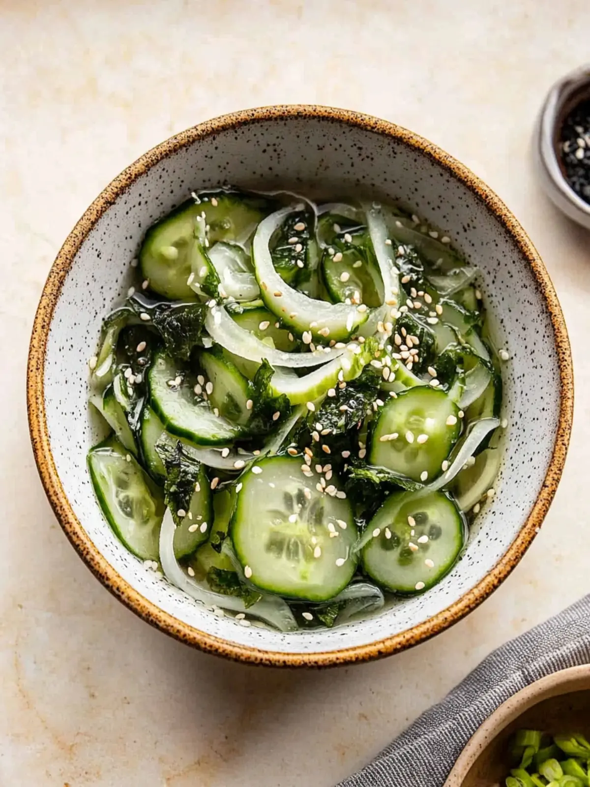 Zesty Sunomono: Refreshing Japanese Cucumber Salad Made Easy 5 Sunomono (Japanese Cucumber Salad)